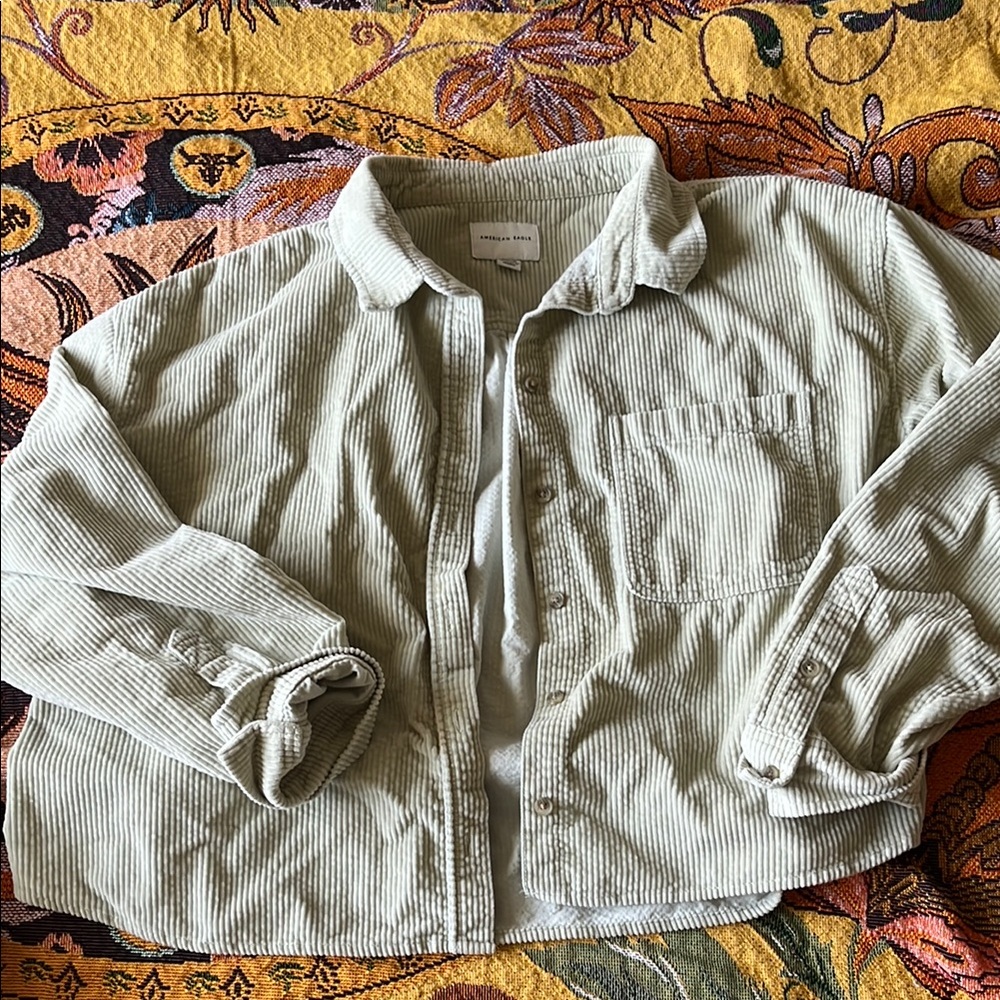 Corduroy Button-Up Shirt